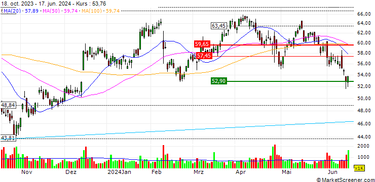 Chart Terex Corporation